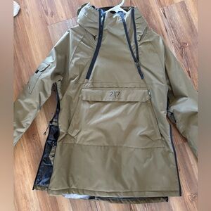 Olive Green Hooded Jacket
